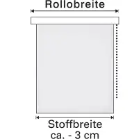 Gardinia Easyfix Thermo Rollo, 90 x 210 cm, Weiß, 31544