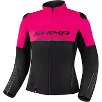 SHIMA Drift Damen Motorrad Textiljacke, schwarz/pink, M