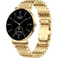 Xlyne XCOAST SMARTWATCH SIONA 2 - Gelbgold Strickoptik - AMOLED 42mm Display