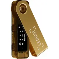 Ledger Nano S Plus, Bitcoin, Dash, Dogecoin, Ethereum, Litecoin, NFT, EAL5+, USB-Stick Hardware-Geldbörse, Gold, Kunststoff, Edelstahl, USB