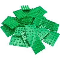 LEGO 4x6 Bauplatte Platte Grün - 3032 NEU! Menge 50x