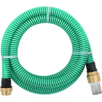 Syfax Saugschlauch mit Messing-Anschlüssen Grün 1,1" 3 m PVC