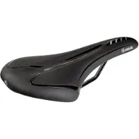 Velo Fit Athlete BC, Fahrradsattel, Straßenrennen, Unisex, Schwarz, Einfarbig, 13,4 cm