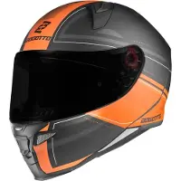 Bogotto FF110 Cinder Matt Schwarz Orange Integralhelm Größe XS