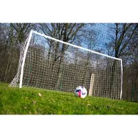 Powershot Fußballtor - 3.7 x1.8m - mit Stoppnetz - 6.5x3m - Ideal, um nie wieder sein Ball zu verlieren