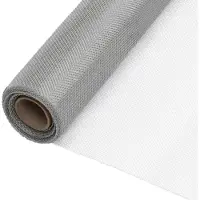 Syfax Fliegengitter Edelstahl 100x2000 cm Silbern