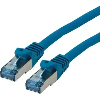 Roline Patchkabel Cat.6A S/FTP (PiMF), Component Level, LSOH, blau, 3 m
