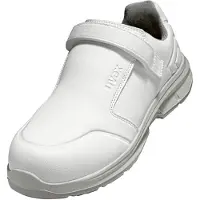 Uvex 1 Sport Hygiene Sicherheits-Slipper 6580 S2 SRC nach EN ISO 20345:2011 S2 SRC, Farbe: weiß weiß Größe 45