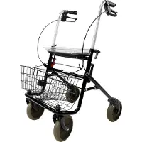 Arvo Rollator, für den Innen- und Außenbereich - Rot