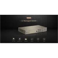 Tenda TEG5312F Netzwerk-Switch Managed L3 Gigabit Ethernet (10/100/1000) 1U Braun