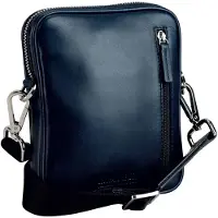 Leonhard heyden Leder Umhängetasche Montreal Crossbody Bag Navy dunkelblau