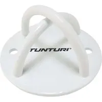 Tunturi Wandhaken 12 cm für Suspension Trainer, Sling Trainer Decken-Haken aus Stahl für bis zu 200 kg, Weiß