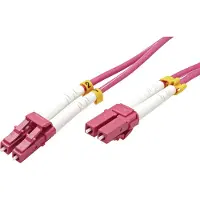 Value LWL-Kabel 50/125µm OM4, LC/LC, LSOH, violett, 20 m