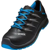 Uvex 69342, Männlich, Erwachsener, Sicherheitsschuhe, Schwarz, Blau, S2, S3, SRC, ESD, Schnürverschluss