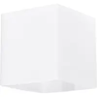 Sollux Wandleuchte Glasschirm Beleuchtung Minimalistische Beleuchtung Minimalistische Glühbirne LED Einfache Installation Farbe White RICO 10x12x10 cm Quadratisch