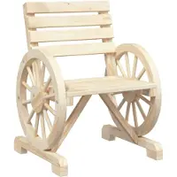 vidaXL Gartenstuhl 58x58x78,5 cm Massivholz Tanne