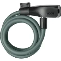 Axa 5011678, Kabelschloss, Schwarz, Grün, Stahl, Schlüssel, 1200 mm, 8 mm