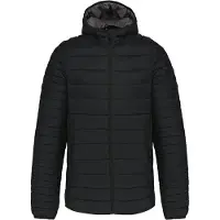 Kariban Herren Steppjacke Outdoor Basic Winterjacke Herrenjacke, Größe:2XL, Farbe:Schwarz