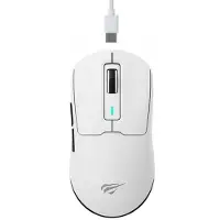 Havit MS969 WB, rechts, Optisch, RF Wireless + Bluetooth + USB Type-C, 16000 DPI, Weiß