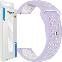Beline pasek Watch 20mm Sport Silicone fioletowo-biały purple/white box