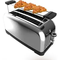 Cecotec Toastin' time 1500, 4 Scheibe(n), Edelstahl, Edelstahl, 1500 W, 220 - 240 V, 50 - 60 Hz