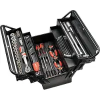 TRIZERATOP YT-3895 Werkzeugkasten Werkzeugkoffer 63-teilig Werkzeugbox Satz Toolbox