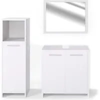 Vicco Badmöbel-Set Kiko Weiß 3 Teile, Model 24062