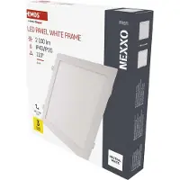 Emos LED Panel 25 W, quadratische 2100 lm Einbauleuchte, Deckenleuchte in Weiß, extra flach, neutralweiß 4000 K, inkl. LED-Treiber, ZD2155