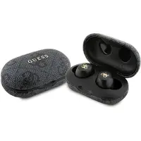 GUESS , Bluetooth 5.3 ENC Serie 4G Tactile Wireless Headphones mit Ladeetui, Schwarz