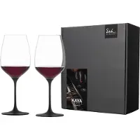 Eisch 2 Rotweingläser 500/2 im Geschenkkarton Festivity KAYA BLACK 77350019