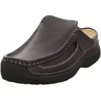 Wolky Roll-Slide Clog, Glattleder, Black 0921050-000 43