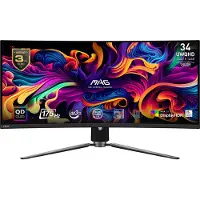 MSI MAG 341CQP QD-OLED, 86,4 cm (34"), 3440 x 1440 Pixel, UltraWide Quad HD, QD-OLED, 0,03 ms, Schwarz