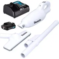 Makita CL108FDSAW, Stabstaubsauger, Weiß, 0,6 l, 1,2 m³/min, Trocken, 44 mbar