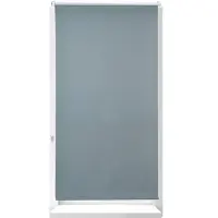 Relaxdays Verdunkelungsrollo, Hitzeschutz, Thermo Rollo Klemmfix, blickdichtes Seitenzugrollo 80x210, Stoff 76 cm, grau