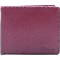 Esquire Leder Geldbörse RFID Classic Wallet Red rot