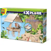 SES Creative Explore 25114 - Vogelfutterstation aus Holz - Bastelset für Kinder - Naturbeobachtung Spielzeug, Bastelset für Kinder, 5 Jahr(e), Holz, Holz