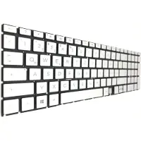 T-ProTek DEUTSCHE - Tastatur Keyboard Silber kompatibel für HP Envy 17-1000