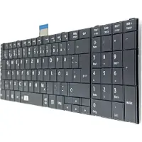 T-ProTek DE - Schwarz Tastatur ohne Beleuchtung Version1 kompatibel für Toshiba Satellite U50-A