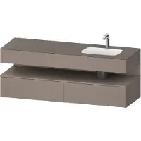 Duravit Einbauwaschtisch-Möbel-Set Qatego 160x50x60cm, Kon-WTU, B, B re, bas. ma