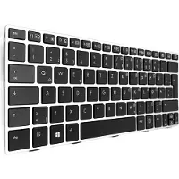 T-ProTek DE Tastatur Silber Rahmen mit Beleuchtung kompatibel für HP EliteBook Revolve 810 G3 (M3N94EA)