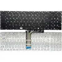 T-ProTek Tastatur - Farbe: Schwarz - mit Beleuchtung - ohne Rahmen Deutsches Tastaturlayout kompatibel für MSI GL627RDX