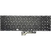 T-ProTek Tastatur - Farbe: Schwarz - mit Beleuchtung - ohne Rahmen Deutsches Tastaturlayout kompatibel für MSI GP62