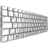 T-ProTek DEUTSCHE - Tastatur für ASUS Z99E / Silber