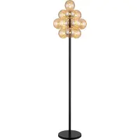 Globo Lighting Stehleuchte Metall schwarz matt, 13x G9 LED