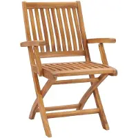 vidaXL “2026 Modern“ Klappbare Gartenstühle mit Kissen 8er-set - Massivholz Teak - Designermöbel 440480 - Gartenstühle