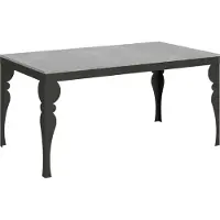 Itamoby - Ausziehtisch 160/420x90 cm Paxon Evolution Zement Gestell und Füße Anthrazit