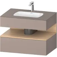 Duravit Einbauwaschtisch-Möbel-Set Qatego 80x55x60cm, E na/b m, Kon-WTU, Nischenb