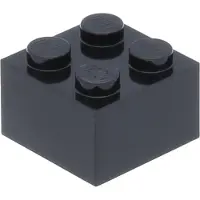 LEGO : 100x Stein 2x2 in Schwarz