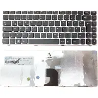 T-ProTek DE - Schwarz Tastatur mit Rosa Rahmen kompatibel für Lenovo IdeaPad Z360G, Z360ND