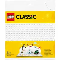 LEGO 11010 Classic Weiße Bauplatte 25 cm x 25 cm für Winter-Sets, Grundplatte